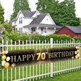 thumbnail image 5 of Black & Gold 18-60th Birthday Banner Decorations - Extra Large 118"x20" Reusable Yard Sign for Men & Women, Over The Hill Party Decor Indoor Outdoor, Diamond Jubilee Celebration, 5 of 10