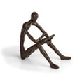 thumbnail image 1 of Danya B. ZD14010 Sculpture de Bronze de Lecture de Loisirs - Brun, 1 of 1