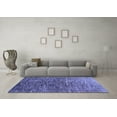 thumbnail image 3 of Ahgly Company Machine Washable Indoor Rectangle Abstract Blue Contemporary Area Rugs, 7' x 9', 3 of 4