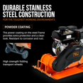 SuperHandy Plate Compactor 7HP Gas Engine, 20" × 15" Plate, 4200