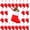 Red, variant on 24 Pieces Mini Christmas Stockings 4 Inch Xmas Felt Stocking Bulk Hanging Ornament Decoration Small Santa Stocking for Xmas Tree Goody Gift Party(Red, Blue, Green, Purple)