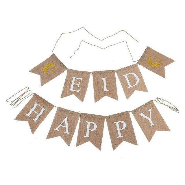 a well structured product description and details for the **"1 Set Eid Mubarak Hanging Banner Bunting Decor For Ramadan Celebration"**:\n\n \n\n### 🎉