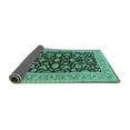 thumbnail image 2 of Ahgly Company Indoor Rectangle Oriental Turquoise Blue Traditional Area Rugs, 2' x 5', 2 of 4