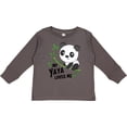 thumbnail image 3 of Inktastic My Yaya Loves Me- cute panda Boys or Girls Long Sleeve Toddler T-Shirt, 3 of 5