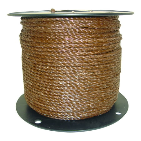 UPC: 0814421011947 | Field Guardian 631835 1/4 Inch UV Resisting Polyrope  656 Foot Spool  Brown
