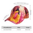 thumbnail image 3 of Baseball Cap, Digital Nomad Pink Landscape Trucker Hats Women Dad Hat for Workouts - Baseball hat Adjustable Size, 3 of 7