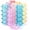 8Color, variant on 40 count  Containers,3 Gram Sample Empty Container Plastic Travel Pot Jar, for Eye Shadow Nails   Earrings Lotion Cream Sample Make-up Storage(8 Colors, 3ML)