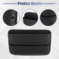 thumbnail image 4 of Unique Bargains 2pcs Car Seat Gap Filler Multi-function Car Organizer Console Side Pocket Storage Box Black, 4 of 7
