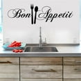 thumbnail image 3 of Clearance Sale!Kitchen Wall Art, Wall Decal, Room Decor, DIY Fork Removable Wall Decal, Family Home Sticker, Bon Appetit Quotes Stickers, 3D Acrylic Mirror Wall Decals, Vinyl Decals Stickers, 3 of 5