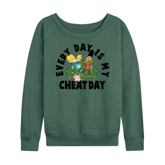 Hey Arnold! - Cheat Day - Women's Lightweight French Terry Long Sleeve Shirt