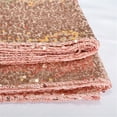 thumbnail image 5 of 47 Inch Sparkling Round Sequin Tablecloth - Rose Gold Glitter Cover for Eye-Catching Wedding & Birthday Party Decor, Dessert Table Centerpiece, Holiday Celebration Accent, 5 of 8
