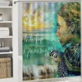 thumbnail image 6 of Orinice Turtle Ocean Woman Bathroom Decor Set Colorful Luxurious Graphic Print Polyester Fabric Fashion Shower Curtain Set with Hooks 60x72, 6 of 7