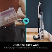Shark Wandvac Cordless Stick Vacuum Cleaner - Bagless, Self-Empty Base, HEPA, Lightweight, Powerful Suction, Pet Hair, Hard Floor, Carpet, HEPA Filter, Self-Cleaning Brushroll, LED Headlights