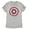 Athletic Heather, variant on Women's Marvel Captain America Spray Logo T-Shirt
