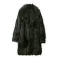 thumbnail image 2 of Black Friday Deals Men Coat Jacket Warm Thickening Long Faux-Fur Outerwear Cardigan, 2 of 5