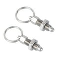 thumbnail image 5 of KAKOWELY Spring Pin 2pcs Stainless Steel Knob Plunger Split Position Column Spring Pin Screw Type Quick Release Pin (LHFSS-6-1-4 Stainless Steel Round )1.48"X0.63"X0.24", 5 of 5