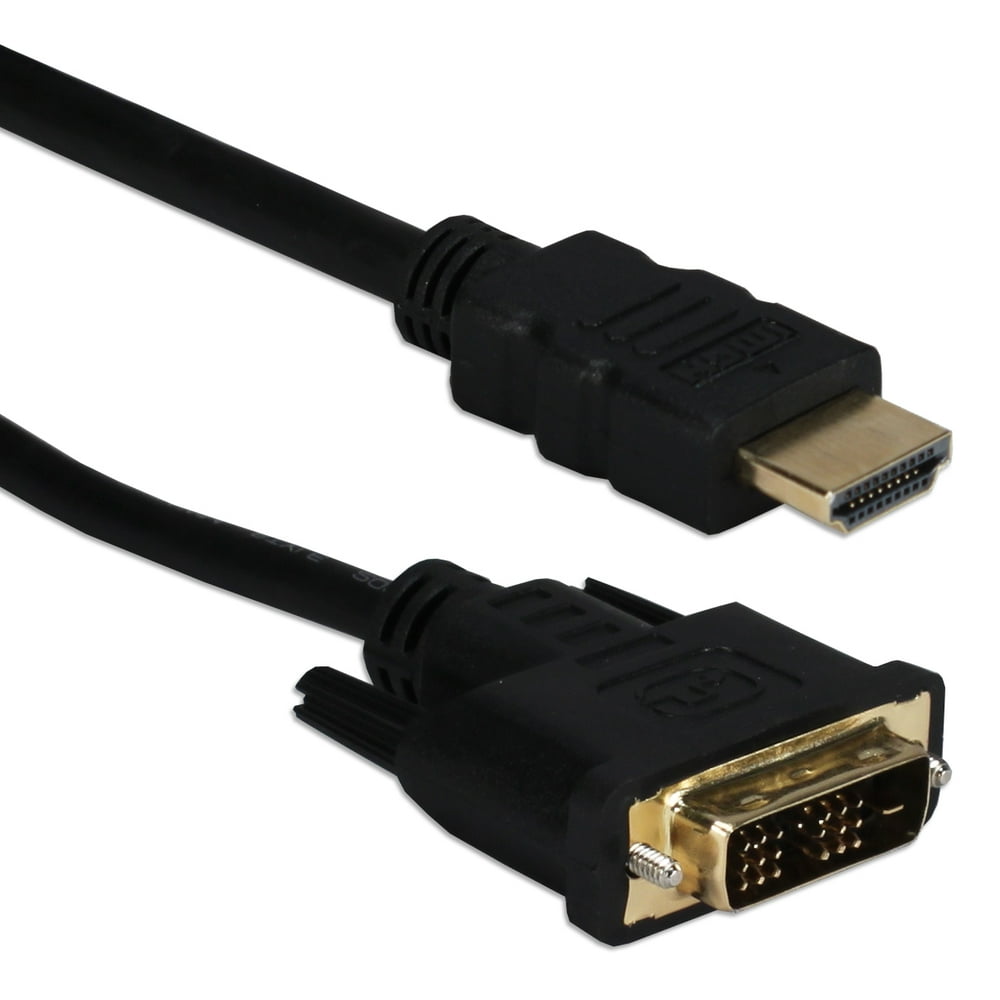 QVS 2Meter HDMI Male to DVI Male HDTV/Flat Panel Digital Video Cable