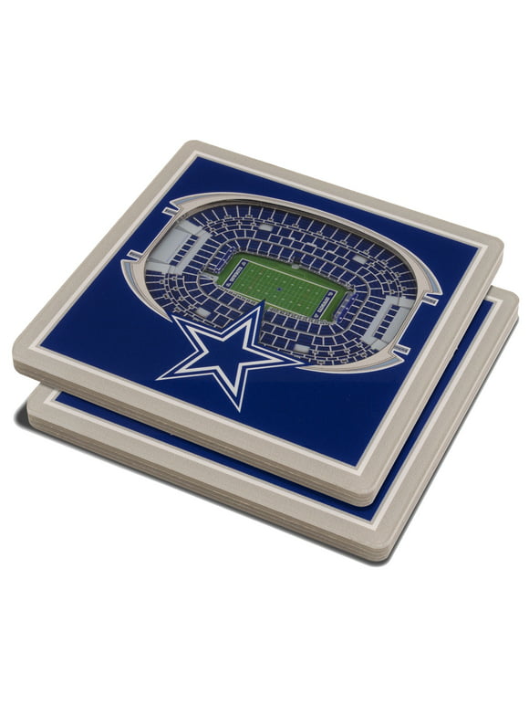 Blue Dallas Cowboys 3D StadiumViews Coasters