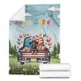 thumbnail image 2 of Happy Easter Dachshund American Flag Truck Bunny Ears Cozy Fleece Blanket Wiener Dog Lover Gifts Idea Warm Soft Throw Blanket - 03001, 2 of 5