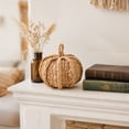 thumbnail image 4 of Luckky Handmade Woven Pumpkin Ornament,Rustic Woven Pumpkin Decor for Halloween Party,Home Tabletop & Outdoor Holiday Decoration, 4 of 6