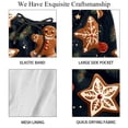 thumbnail image 4 of luoweisi Men's Beach Shorts Quick Dry Swim Trunks with Mesh Lining Christmas Gingerbread Man L, 4 of 5