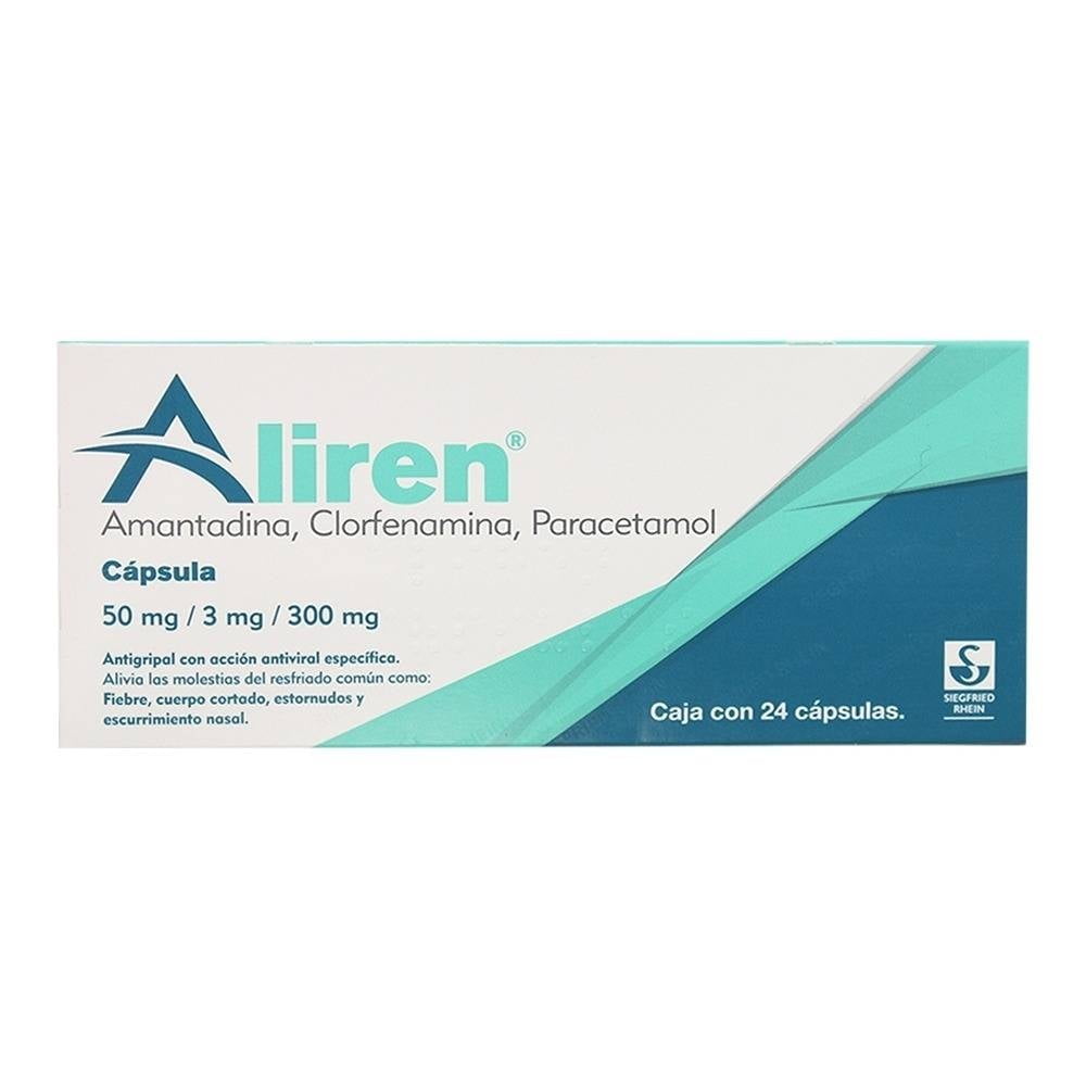 Alirem Aliren 50 mg/ 3 mg/ 300 mg 24 cápsulas | Bodega Aurrera en línea