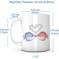 thumbnail image 5 of Kissing Fishes-11 Ounce White Ceramic Mug, Valentines Day Gifts for Him Her Husband Wife Boyfriend Girlfriend, Mug from Mom Dad Kids Son Daughter Teacher Friend Birthday, Coffee Mug Tea Cup, 5 of 6