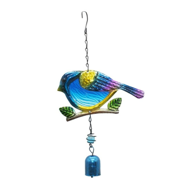 Colored Glass Metal Wind Chimes Balcony Yard Decoration Hand Bell