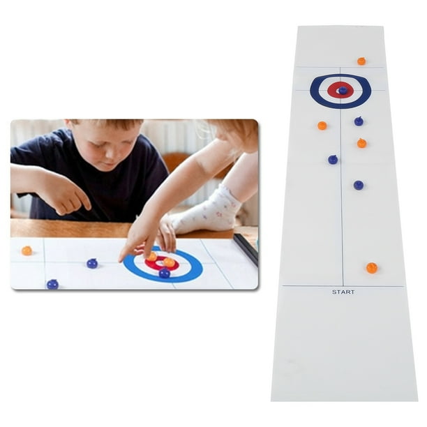 Tabla De Curling, Juego De Curling De Mesa, Niño Simple Plegable De Tamaño Pequeño Para Niños, Niños Y Adultos