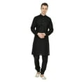thumbnail image 1 of Mens Cotton Chikan Lucknowi Indian Kurta Pyjama Bollywood Style Ethnic Costume, 1 of 5
