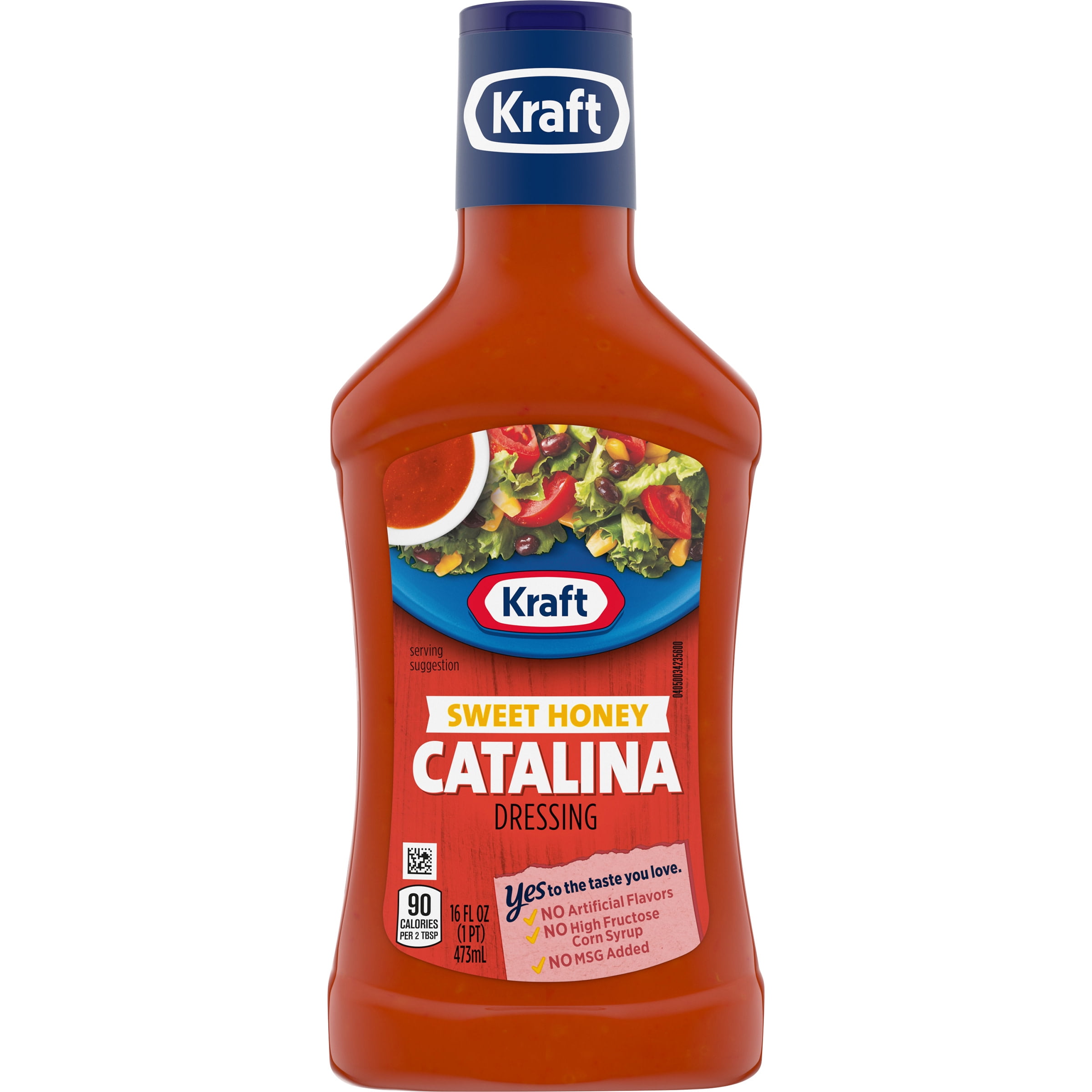 Kraft Sweet Honey Catalina Dressing, 16 fl oz Bottle