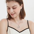 thumbnail image 3 of Collar de plata 925 para mujer con colgante de perro, 3 of 4
