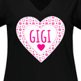 thumbnail image 4 of Inktastic Gigi Pink Valentine Hearts Women's Plus Size V-Neck T-Shirt, 4 of 5