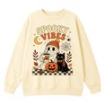 thumbnail image 6 of Venzia Women Cute Fall Sweatshirt, Retro Pumpkin Black Cat Cartoon Graphic Crewneck Casual Autumn Pullover Top, 6 of 6