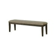 thumbnail image 4 of Furniture of America Lemieux Transitional Wood Padded Dinning Bench in Espresso, 4 of 5