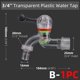 thumbnail image 1 of Garden 1/2'' 3/4'' Watering Tap Home Outdoor Transparent Plastic Faucet Irrigation Hose Bibb Washing Machine Valve for Kitchen He Qiyong unisex, 1 of 2