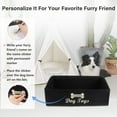 thumbnail image 7 of Brabtod Dog Toy Box and Storage Bin With Handle - Trapezoid Basket Chest Organizer for Pet Toys, Blankets and Accessories,Personalizable, Black, 7 of 7