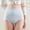 Blue, variant on Women's Seamless Thong Underwear Breathable Soft Microfiber Panties with Wide Comfortable Gusset for Everyday Wear