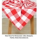 thumbnail image 4 of Mantel ShinyBeauty 137 x 137 cm con diseño de búfalo rojo y blanco, 4 of 6