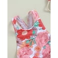 thumbnail image 6 of Hirigin Toddler Kids Baby Girl Swimsuit One Piece Ruffle Strawberry/Floral Print 3D Bow Backless Swimwear Bathing Suit 1-6T, 6 of 7