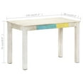 thumbnail image 4 of vidaXL Dining Table White 120x60x76 cm Solid Mango Wood, 4 of 4