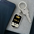 thumbnail image 5 of Cat Key Ring Korn Ja Cat Dad King Keychain Stainless Steel or 18k Gold, 5 of 10