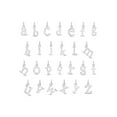 thumbnail image 4 of 925 Sterling Silver Initial Letter "z" Name Charms For Girls and Teens Bracelets, 4 of 5