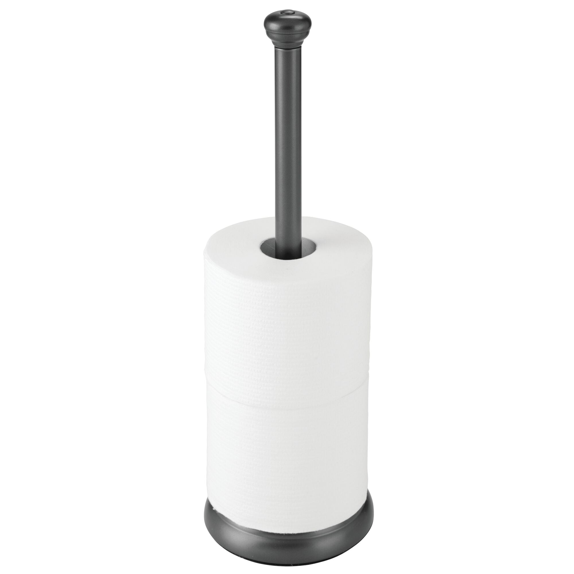 mDesign Decorative Metal Toilet Paper Holder Stand and Dispenser for Bathroom and Powder Room Bronze Holds Mega Rolls 
