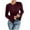 Wine, variant on ZUKMRJPC Womens Long Bell Sleeve Shirts Solid Color Slim Fit Knitted Textured T-Shirts Trendy Going Out Fall Winter Fashion Outfits