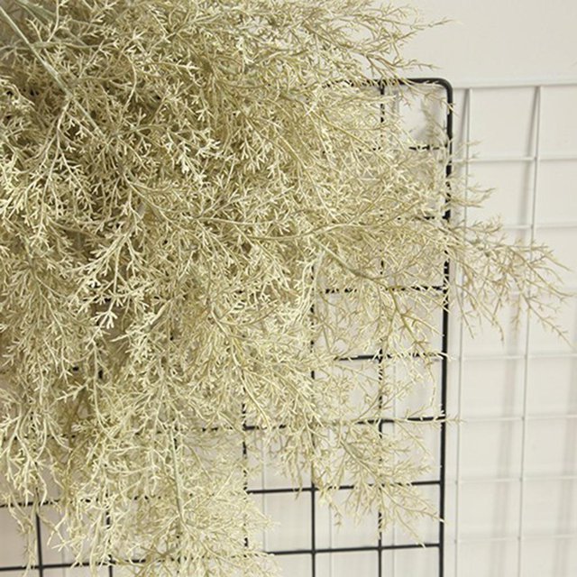 Flores artificiales de 97cm Soledad planta decorativa de plástico para pared de jardín en Blanco