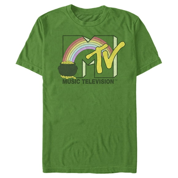 T-Shirt Logo Pot of Gold pour Hommes MTV - Vert Kelly - 3X Grand