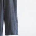 thumbnail image 4 of Tnhcen Men's Casual Pajama Sleepwear Pants, Drawstring Elastic Waist, Cargo Pockets, Wrinkle Textured Fabric, 9 - Inch Length, L - 2XL Cozy Home & Outwear, 4 of 4