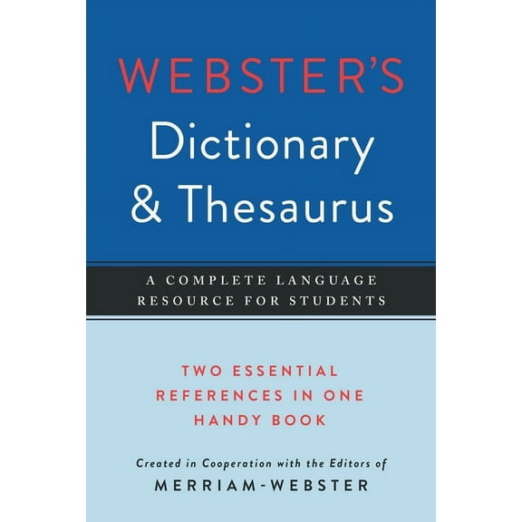 Webster's Dictionary & Thesaurus, (Paperback)