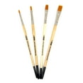 thumbnail image 5 of ZEM Brush Mfg AS-2 Student Golden Synthetics Shaders Flat Artist Paint Brush Set, 5 of 7